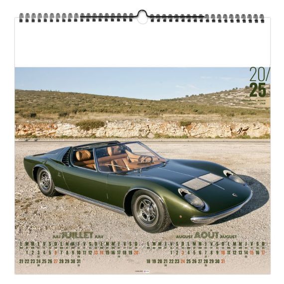 Calendrier personnalisable fabriqué en France 7 feuillets Design Car grand format