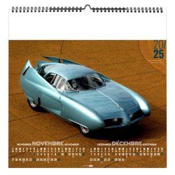 Calendrier personnalisable fabriqué en France 7 feuillets Design Car grand format