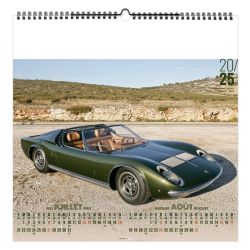 Calendrier personnalisable fabriqué en France 7 feuillets Design Car petit format