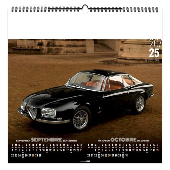 Calendrier personnalisable fabriqué en France 7 feuillets Design Car petit format