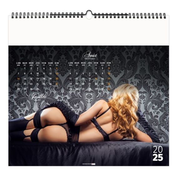 Calendrier personnalisable fabriqué en France 6 et 7 feuillets Dessous Chics petit format