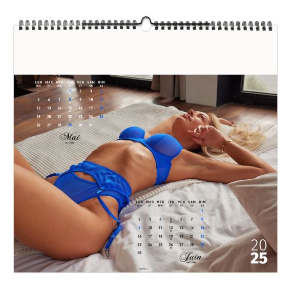 Calendrier personnalisable fabriqué en France 6 et 7 feuillets Dessous Chics petit format