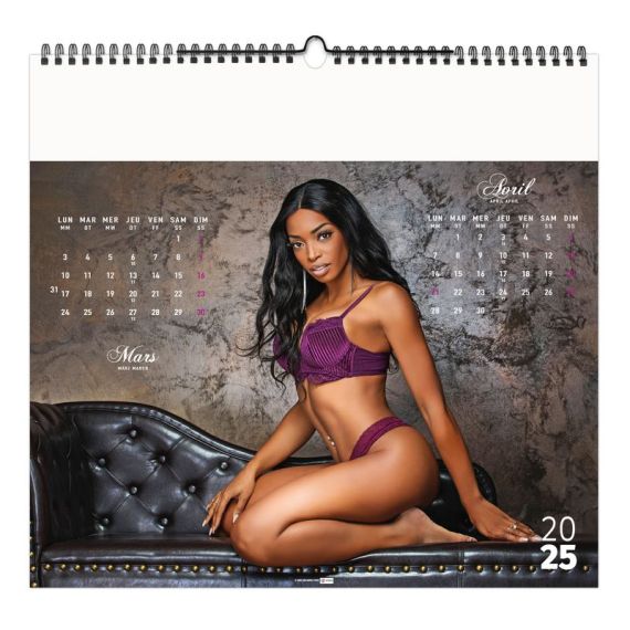 Calendrier personnalisable fabriqué en France 6 et 7 feuillets Dessous Chics petit format