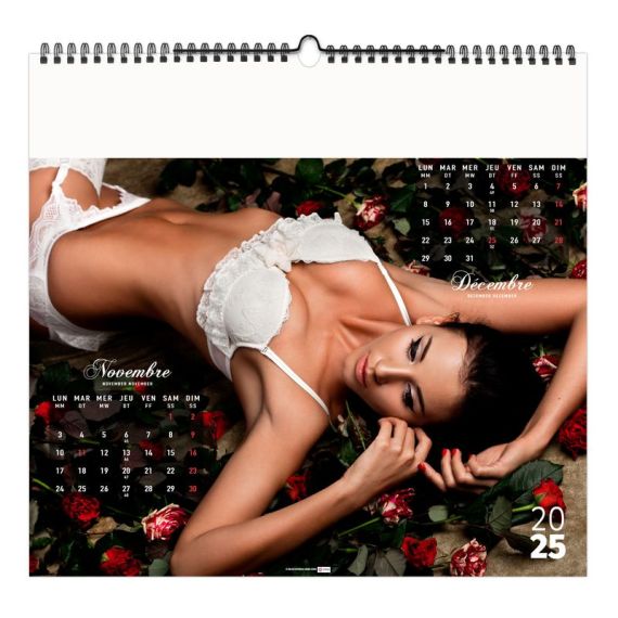 Calendrier personnalisable fabriqué en France 6 et 7 feuillets Dessous Chics petit format