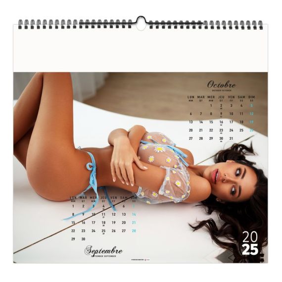 Calendrier personnalisable fabriqué en France 6 et 7 feuillets Dessous Chics petit format