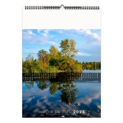 Calendrier personnalisable fabriqué en France 6 ou 7 feuillets L'eau vue du ciel grand format