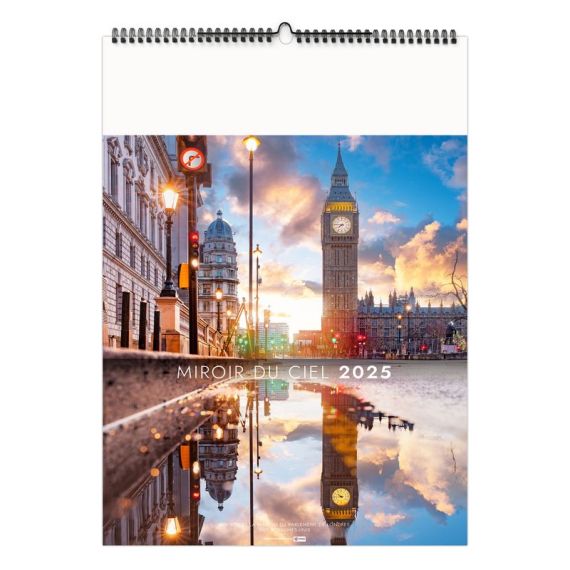 Calendrier personnalisable fabriqué en France 6 ou 7 feuillets L'eau vue du ciel grand format