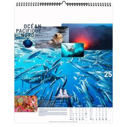 Calendrier personnalisable fabriqué en France 6 ou 7 feuillets Tous sur le Pont grand format