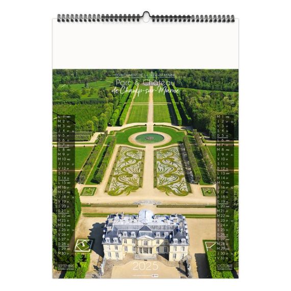 Calendrier personnalisable fabriqué en France 6 ou 7 feuillets Jardins Japonais grand format