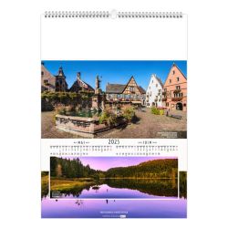 Calendrier personnalisable 6 et 7 feuillets Paysages de France grand format