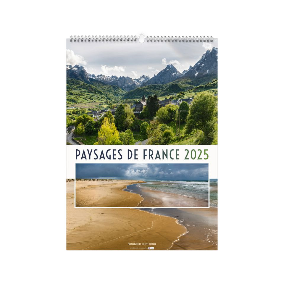 Calendrier personnalisable 6 et 7 feuillets Paysages de France grand format