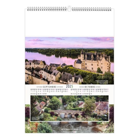 Calendrier personnalisable 6 et 7 feuillets Paysages de France grand format