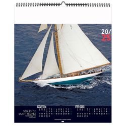 Calendrier personnalisable fabriqué en France 7 feuillets Voile Classique grand format