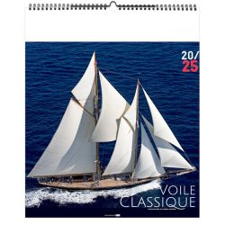 Calendrier personnalisable fabriqué en France 7 feuillets Voile Classique grand format