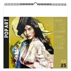 Calendrier personnalisable fabriqué en France 7 feuillets Pop Art grand format