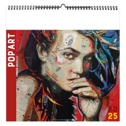 Calendrier personnalisable fabriqué en France 7 feuillets Pop Art grand format