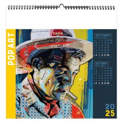 Calendrier personnalisable fabriqué en France 7 feuillets Pop Art grand format