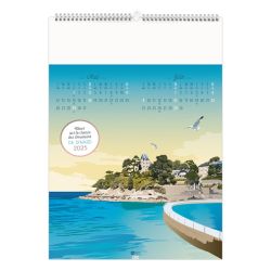 Calendrier personnalisable fabriqué en France 6 et 7 feuillets Côté Mer grand format