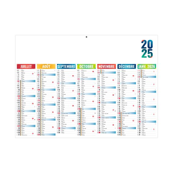 Calendriers bancaires personnalisables Arlequin Rigide