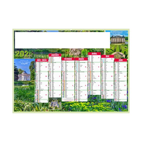 Calendriers publicitaires bancaires Jardins Rigides