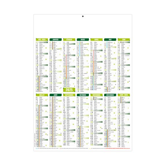 Calendriers bancaires personnalisables fabriqués en France Marianne Souples