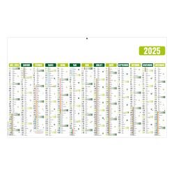 Calendrier économique publicitaire fabriqué en France bancaire Ecomax Souple