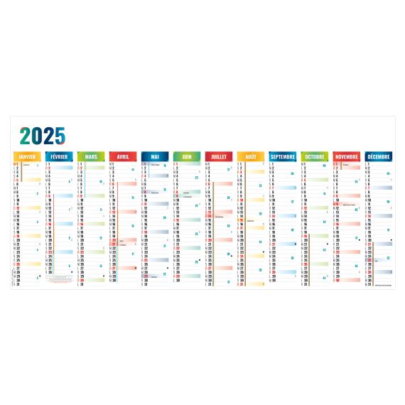 Calendriers Planning Géant personnalisables fabriqués en France