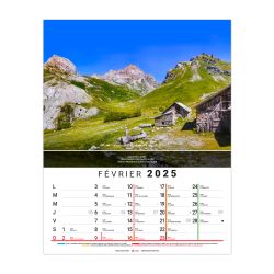 Calendrier personnalisé fabriqué en France 12 feuillets Céline