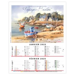 Calendrier personnalisable fabriqué en France 6 feuillets Zoé