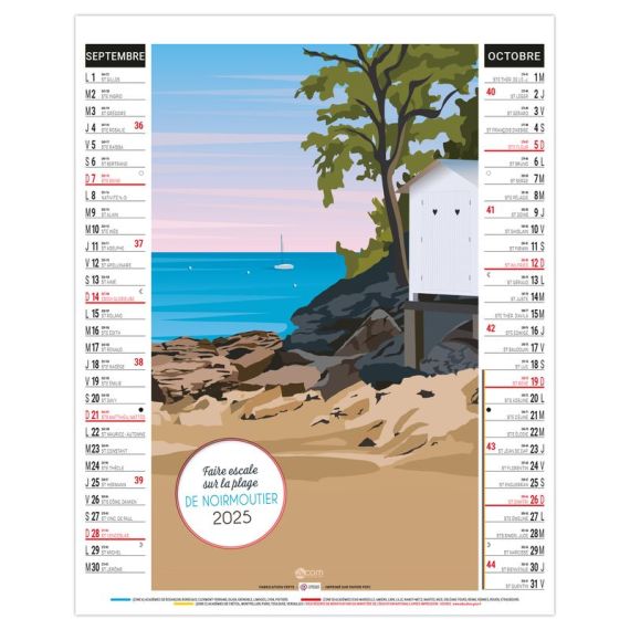 Bloc illustré agrafé de 6 feuillets publicitaire fabriqué en France Diane