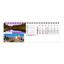 Calendrier publicitaire de bureau France Panoramique 13 feuillets Maxi