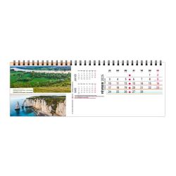 Calendrier publicitaire de bureau France Panoramique 13 feuillets Maxi