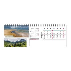 Calendrier publicitaire de bureau France Panoramique 13 feuillets Maxi