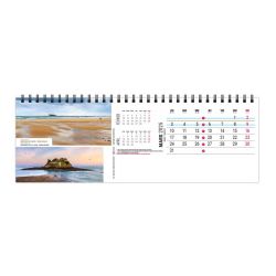 Calendrier publicitaire de bureau France Panoramique 13 feuillets Maxi