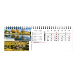 Calendrier publicitaire de bureau France Panoramique 13 feuillets Maxi