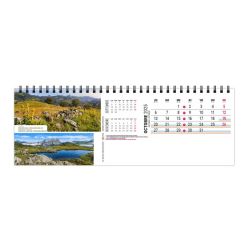 Calendrier publicitaire de bureau France Panoramique 13 feuillets Maxi