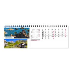 Calendrier publicitaire de bureau France Panoramique 13 feuillets Maxi