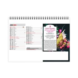 Calendrier personnalisé fabriqué en France de bureau Mes petites recettes 13 feuillets