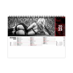 Calendrier personnalisé fabriqué en France de bureau Lingerie 13 feuillets