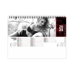 Calendrier personnalisé fabriqué en France de bureau Lingerie 13 feuillets