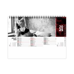 Calendrier personnalisé fabriqué en France de bureau Lingerie 13 feuillets