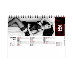 Calendrier personnalisé fabriqué en France de bureau Lingerie 13 feuillets