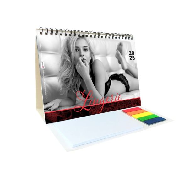 Calendrier personnalisé fabriqué en France de bureau Lingerie 13 feuillets