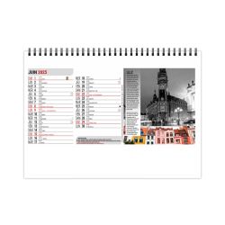 Calendrier personnalisable fabriqué en France de bureau Destinations 13 feuillets