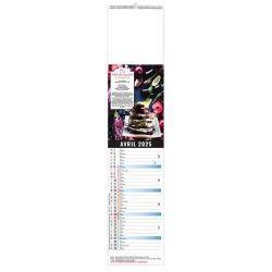 Calendrier personnalisé fabriqué en France 12 feuillets Recettes