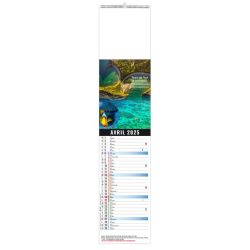 Calendrier 12 feuillets personnalisable fabriqué en France Mayotte 