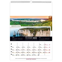 Calendrier publicitaire Mural 12 feuillets France