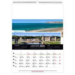 Calendrier publicitaire Mural 12 feuillets France