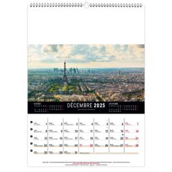 Calendrier publicitaire Mural 12 feuillets Megalopolis Fragile