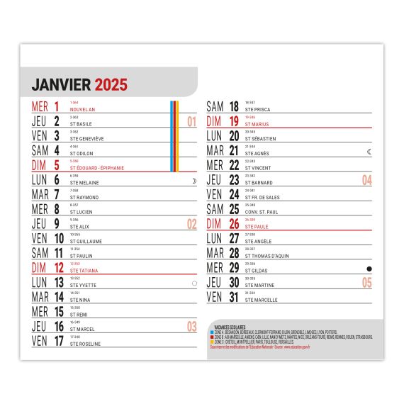 Calendrier personnalisable fabriqué en France 1 Vue Alain